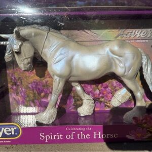 Breyer Silver Unicorn Figurine